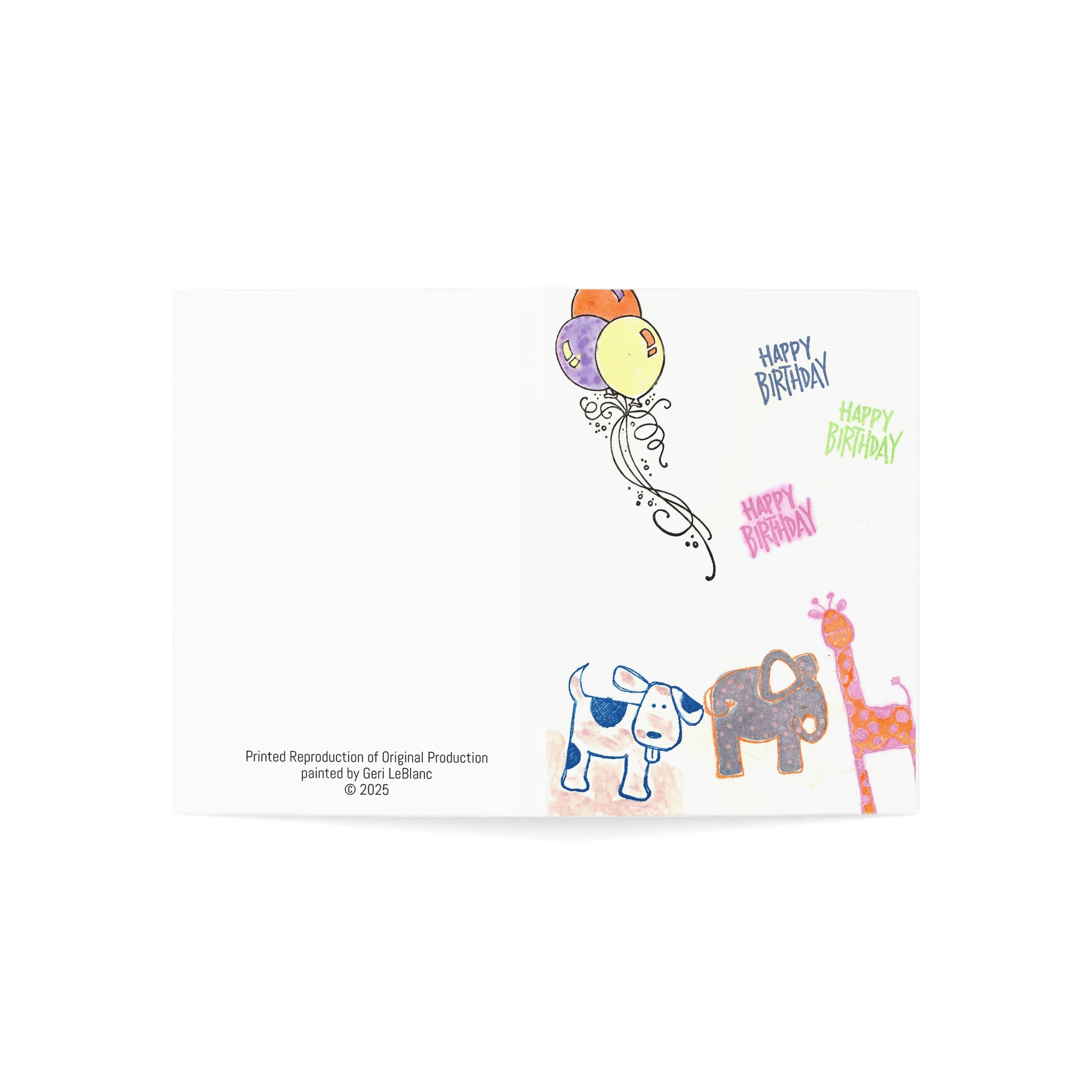 Colorful Animal Birthday Greeting Cards - Packs of 1, 10, 30, or 50 - Image 11