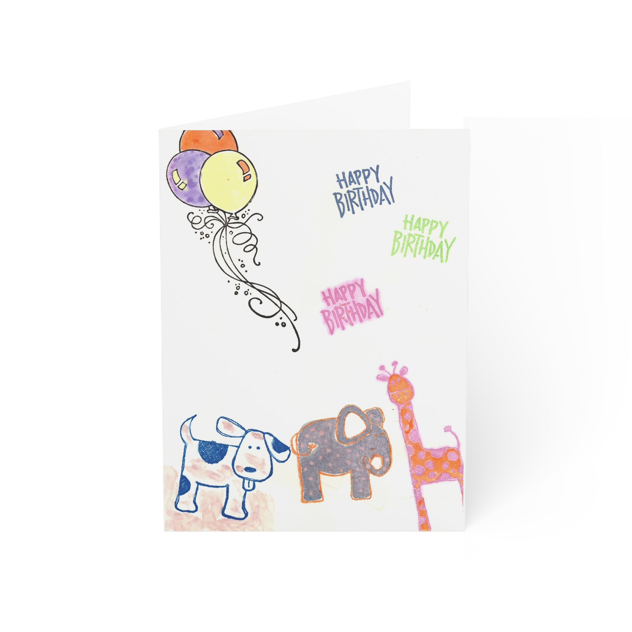 Colorful Animal Birthday Greeting Cards - Packs of 1, 10, 30, or 50 - Image 49