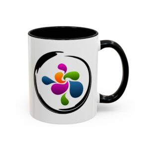 Unique Coffee Mug - Multicolor Original Paint Splash Design, 11oz/15oz